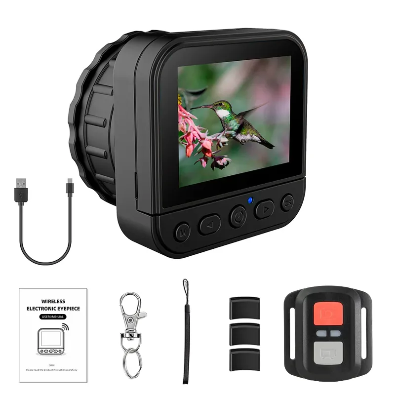 Neue 64MP 4K HD 2,4G WIFI Elektronische Okular Digitalkamera mit Flip Screen für Astronomisches Teleskop Fernglas Mikroskop