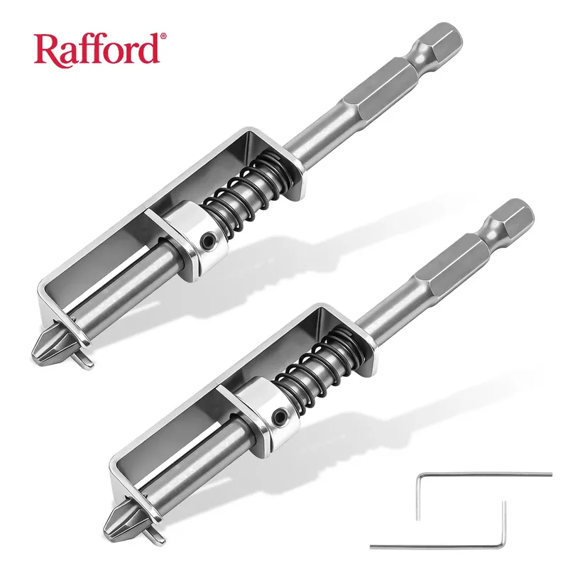Rafford Schraubenhalter-Bohrer, Kreuzschlitz-Anti-Drop-Schraubendreher-Bit, Befestigungsklemmen-Set, geeignet für elektrische Bohrmaschinen, DIY-Reparatur.