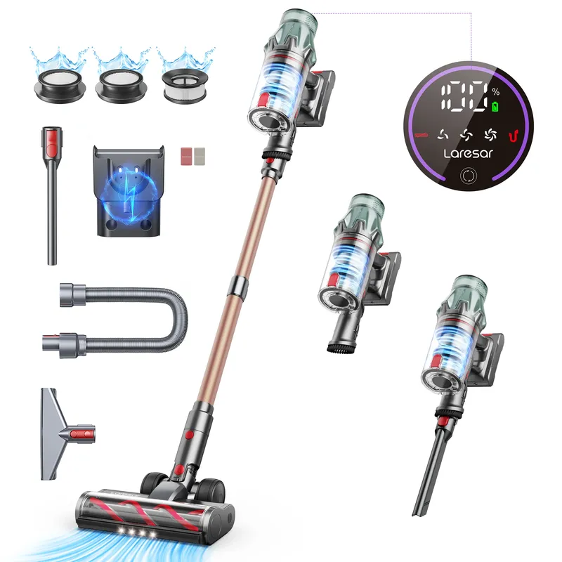 NEUE Laresar V7 PRO 600W 65KPA Cordless Staubsauger Handheld Home Appliance Aromatherapie Funktion Lange Schlauch Sofa Saug