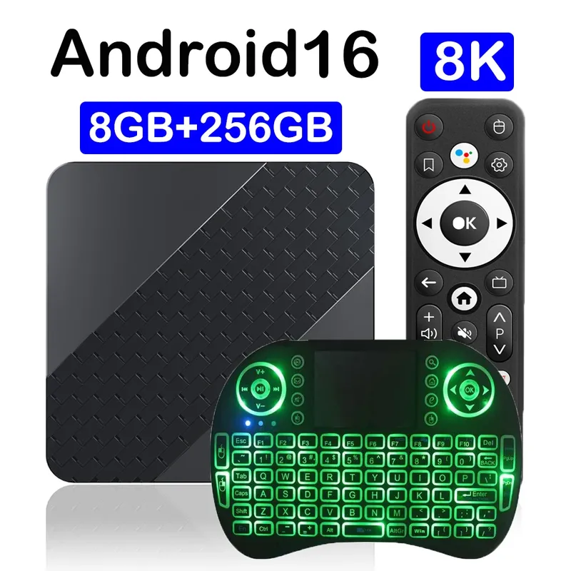 Smart TV Box Android 16 X10 32 GB 64 GB 128 GB 256 GB RK3518 Google Assistant BT6.0 Wifi6 8K Video Netflix Media Player Set-Top-Box