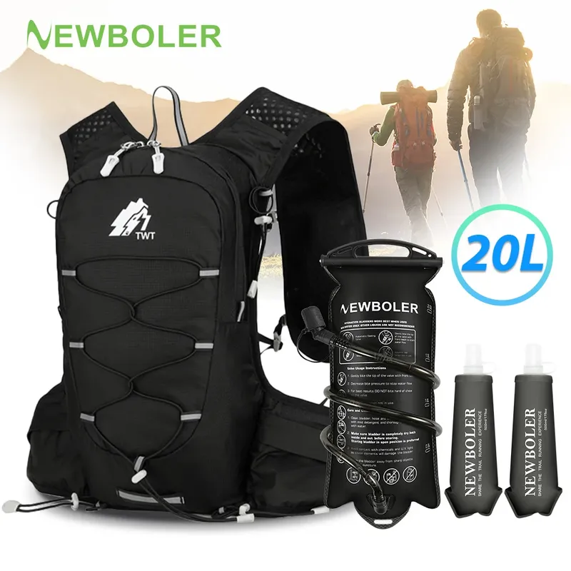 20L Outdoor Leichter Rucksack Trail Running Rucksack Fahrradtasche Bergsteigen Rucksack Wanderrucksack Trinkrucksack