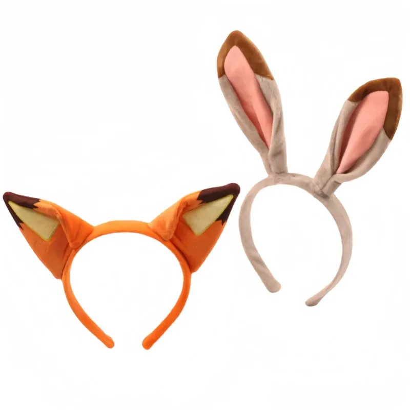 Zootopia Haarband Nick Fox Polizist Judy Hasenohren Cartoon Haarspange Gesichtsreinigungs-Haarband Freizeitpark Foto-Kopfschmuck Geschenke