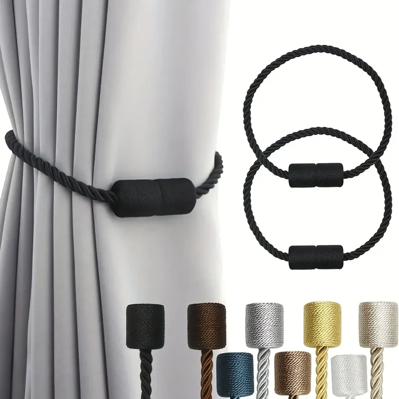 1/2/4PCS Starke Magnetische Vorhang Clip Drapieren Halter Schnalle Seil Zylinder Hängen Ball Schnalle Tie zurück Vorhang Dekoration