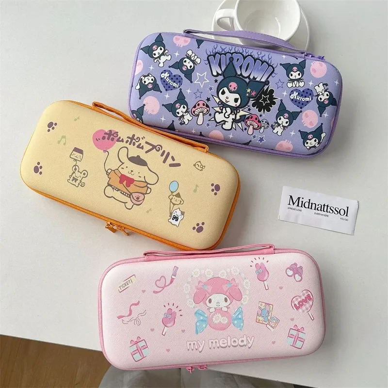 Niedliche Cartoon Sanrio Hello Kitty Kuromi Schutzhülle Aufbewahrungstasche für Nintendo Switch 2 (2025) Spielkonsolenbox Shell Cover