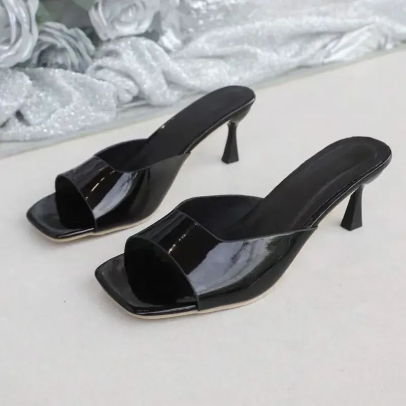Mode Fisch Mund Hausschuhe Sommer Komfort Kleid Schuhe Sexy Offene spitze Stiletto Sandalen Elegante Büro Frauen High Heels - 13.98 EUR