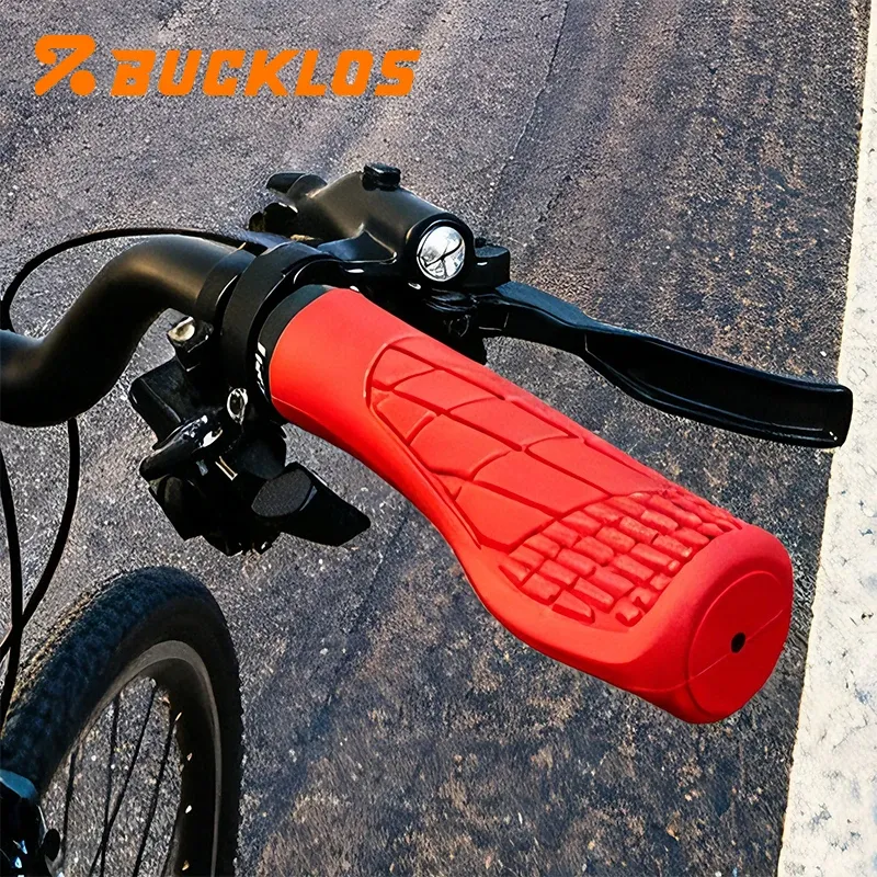 BUCKLOS Fahrradlenkergriffe Ergonomische Fahrradgriffe Gummi Lock-on Bike Grip Rutschfeste Fahrradgriffabdeckung Fahrradteile