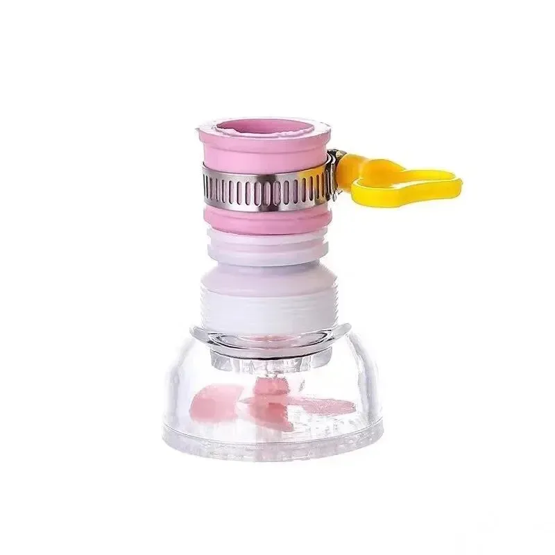 360° verstellbarer, flexibler Küchenarmatur-Wasserhahn-Verlängerung, spritzwassergeschützter Wasserhahn, drehbarer Abtropffläche, Wasserfilter, Wasserreiniger