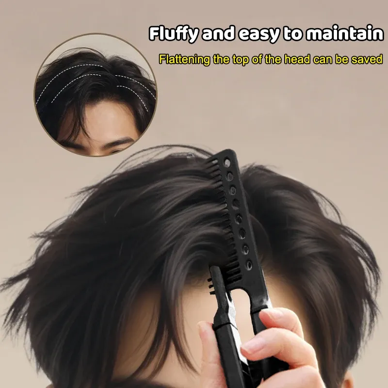 V Typ Haarglätter Pinsel DIY Friseur Werkzeug Friseur Kämme Natürliche Haar Styling Curling Kamm Haar Für Männer Und Weibliche - 4 EUR
