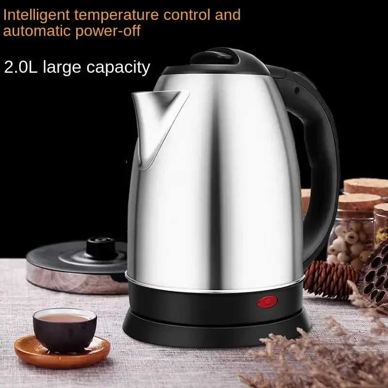 2L Wasserkocher aus lebensmittelechtem Edelstahl, schnell kochender Warmwasserbereiter, Mehrzweck-Teekanne für Kaffee, Getränke für den täglichen Gebrauch