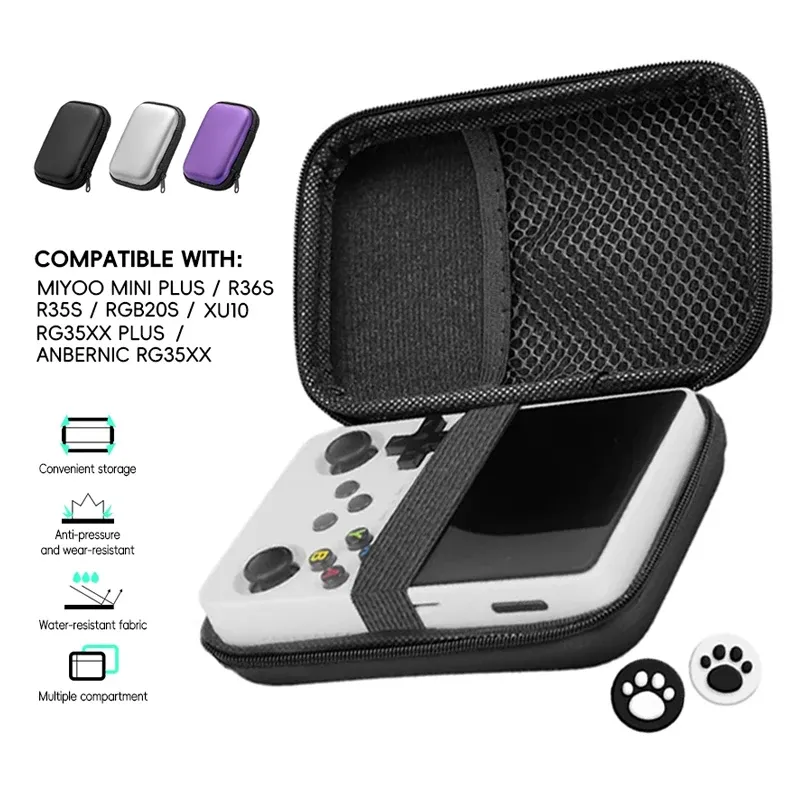 Fall für anbernic rg35xx plus miyoo mini plus r36s r35s Fälle eva Abdeckung tragbare Tasche Gaming-Zubehör