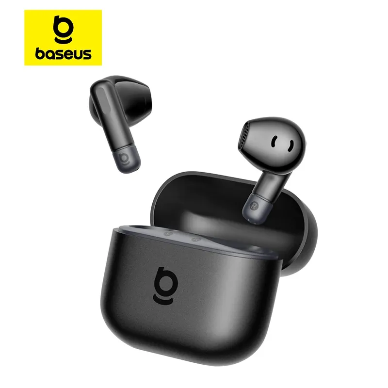 Baseus Bass BS2 Lite True Wireless Earbuds Bluetooth 6.0 Semi-In-Ear-Kopfhörer 2-Mikrofon AI ENC 40H Spielzeit IP55 SuperBass Ohrhörer