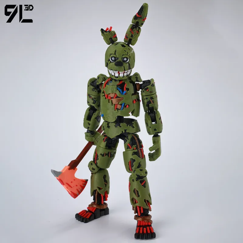 9L3D Gedruckt FNAF Freddy Fazbear's Pizza Springtrap Spielzeug Action-figuren Anime Modell Lucky13 Dummy13 Titan13 Ornamente Geschenke