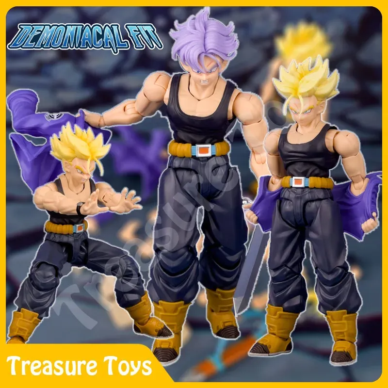 Demoniacal Fit Trunks Figur Dragon Ball Super Saiyajin Trunks The Coming One Free The Future Anime Action Figure Modell Spielzeug Geschenke