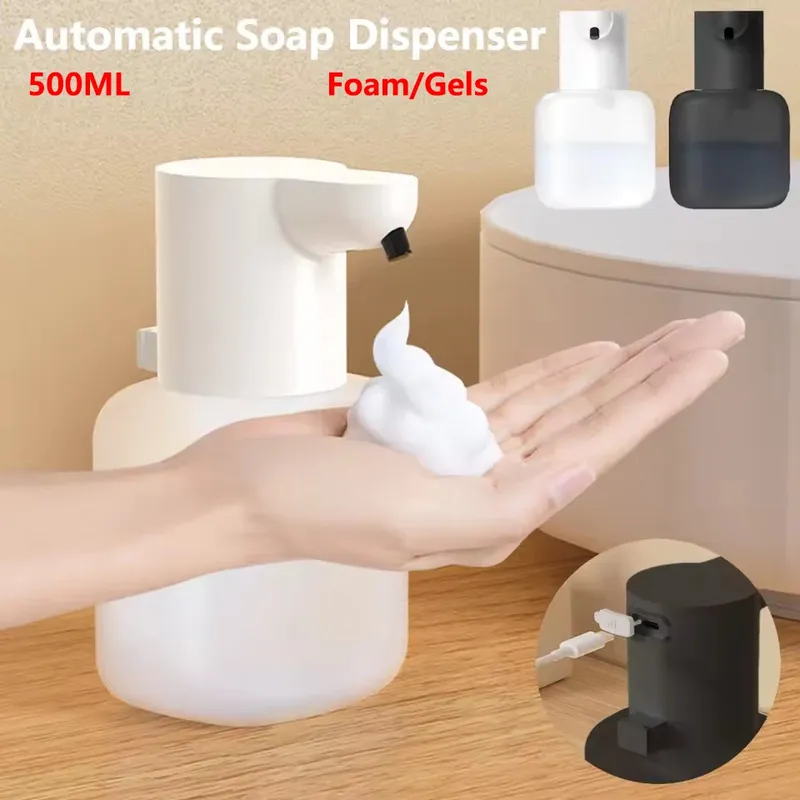 500ML P6 Große Kapazität Kontaktlose Intelligente Induktion Automatische Sinn Seifenspender Elektrische Hand Sanitizer Waschmaschine