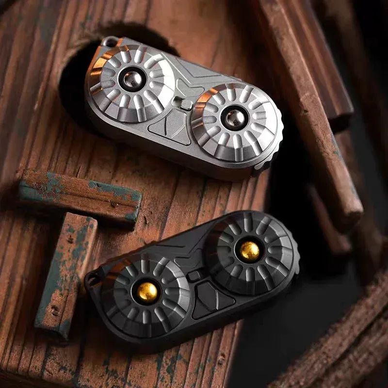 Eulen-EDC-Magnet-Schiebespielzeug aus Edelstahl, Fidget-Slider, Büro-Spielzeug, ADHS-Angst-Stress-Spielzeug für Erwachsene, Geschenk