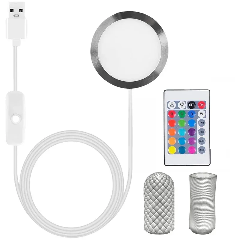 3D-Drucker DIY Modell LED-Lampen-Kit 001 für Bambu Lab A1/A1mini/P1S/P1P/X1C USB weiß/kalt/warmes Licht für Bambu Lab LED-Lampen-Kit