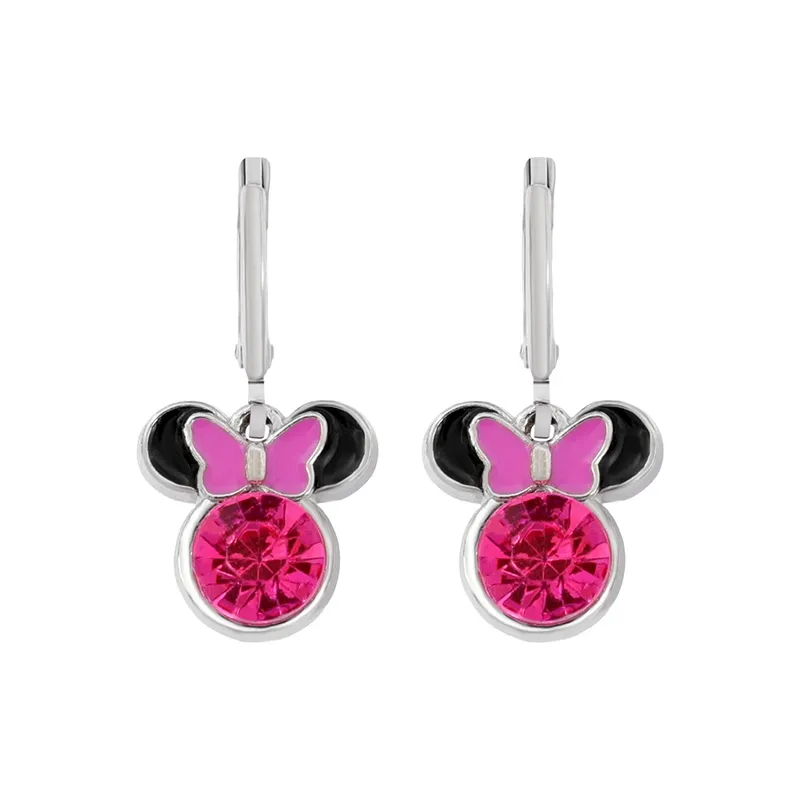 Süße Minnie Mouse Ohrringe, zarte und trendige rosa Schmuckaccessoires, Cosplay-Accessoire, Weihnachtsgeschenk für Mädchen