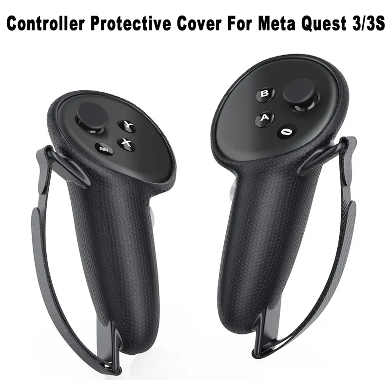 Heiße Neue VR Zubehör Schutzhülle Für Meta Quest 3/3S Touch Controller Silikon Abdeckung Griff Grip Mit knöchel Für Quest 3