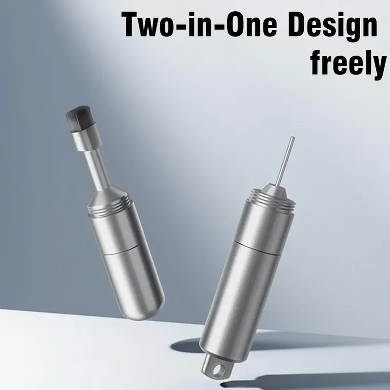 Handy Karte Entfernung Aluminium Legierung Sim Karte Tablett Pin Auswerfen Entfernung Werkzeug 2-in-1 Reiniger Tragbare schlüsselbund Für Mobiltelefone