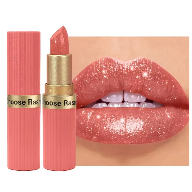 WÄHLEN SIE RASME 6 Farben Schokoladenriegel-Lippenstift Make-up Perl-Matt Nicht Leicht Abfärbender Wasserfester Lippenstift