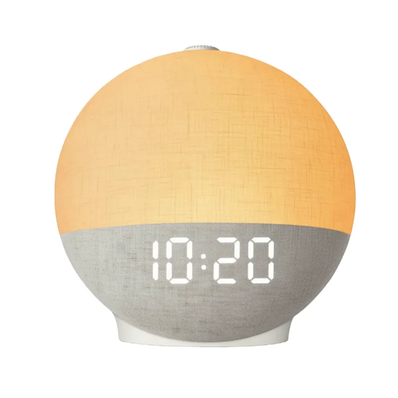 Sonnenaufgang-Wecker, weißes Rauschen, Tonmaschine, Wecklicht, 30 Schlafgeräusche, Bluetooth-Lautsprecher, Nachtlicht für Schlafzimmer, ideales Geschenk