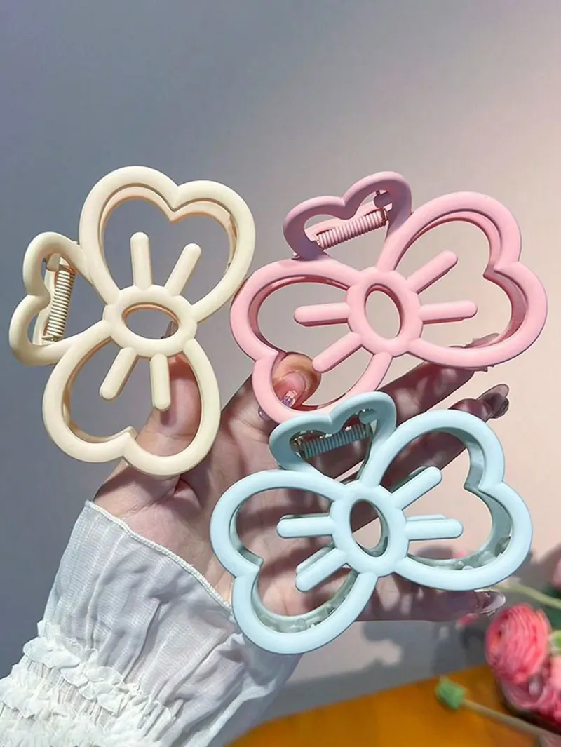 Neue Candy Farbe Katze Bogen Haar Clip Kunststoff Klaue Clip Mode Krabben Haar Clip Für Mädchen Süße Haar Klaue Frauen Haar Zubehör