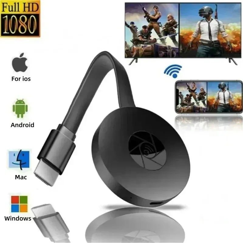 Wireless TV Stick Video Receiver Tragbare 1080P TV HD WIFI Dongle Adapter Für Android/iOS TV Box Computer live-bildschirm Projektor
