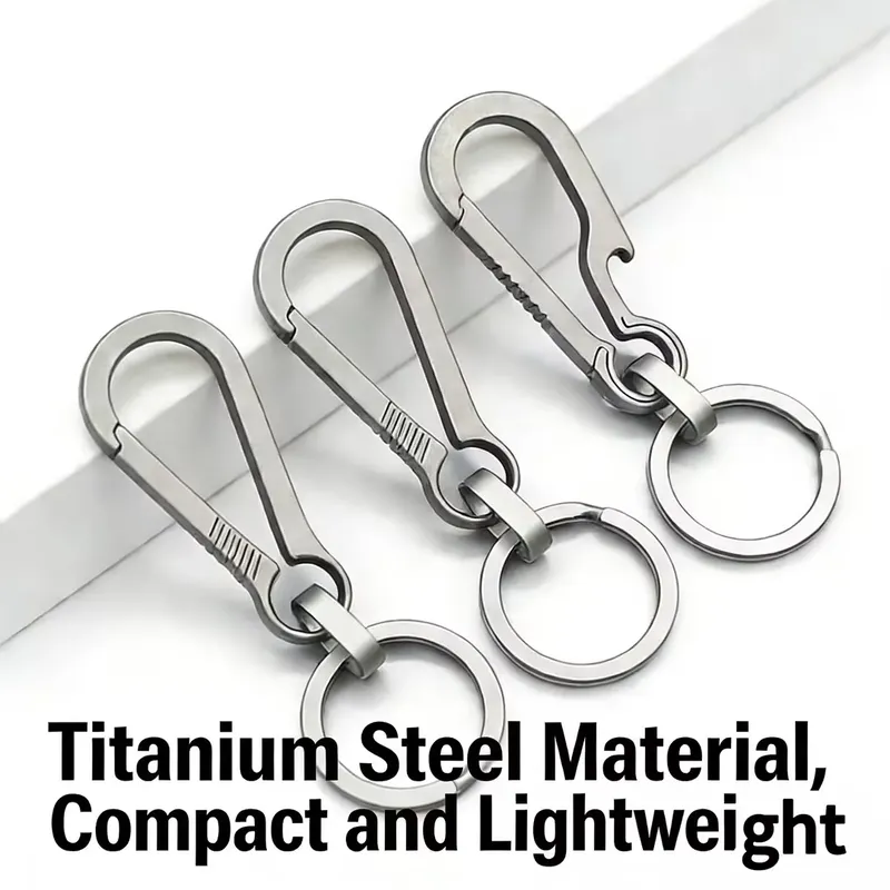 Titanlegierung EDC Schlüsselanhänger Schnalle Outdoor-Tool Flaschenöffner Autozubehör Schlüsselanhänger Anhänger Unisex Geschenk - 5.77 EUR