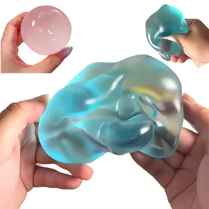 Blaue Maltose Squishy Toys Anti Stress Sensorisches Fidgets-Spielzeug Weiches simuliertes transparentes blaues Maltose-Dekompressionsspielzeug mit langsamer Rückfederung