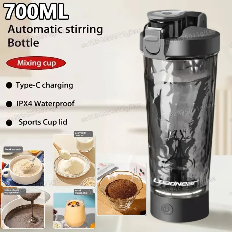 Neu im elektrischen Proteinpulver-Mischbecher, automatischer Shaker-Flaschenmischer, Shake-Flasche, Milch- und Kaffeekessel für Küchenzubehör