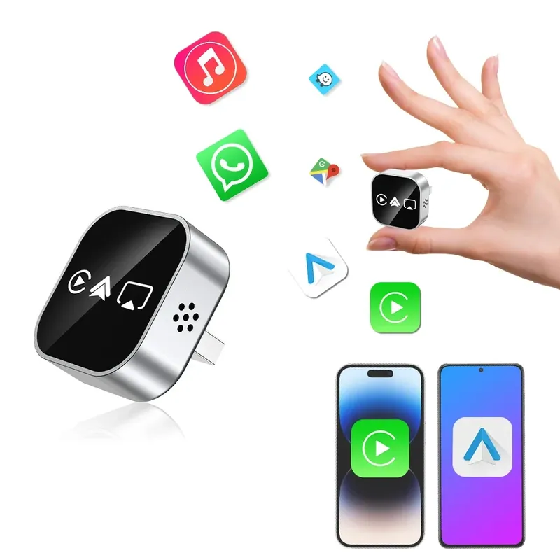 Bildschirmspiegelung Bluetooth CarPlay-Adapter 4-in-1 Wireless Smart Connector Plug-and-Play-Autoadapter 2026 Neu aktualisierte Version