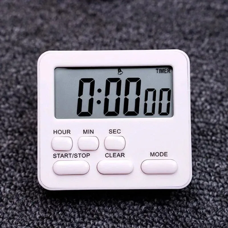 Digitaler Küchentimer mit Wecker, Schlafstoppuhr, Countdown-Uhr für Haushalt, Kinder, Schüler und Zeitmanagement