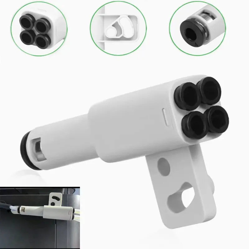 4-in-1 PTFE-Adapter Filamentrohr-Erweiterungspoort 4 Zuführungsmodule Material Rohrverlängerungsanschluss für Bambu Lab X1/P1 3D-Drucker