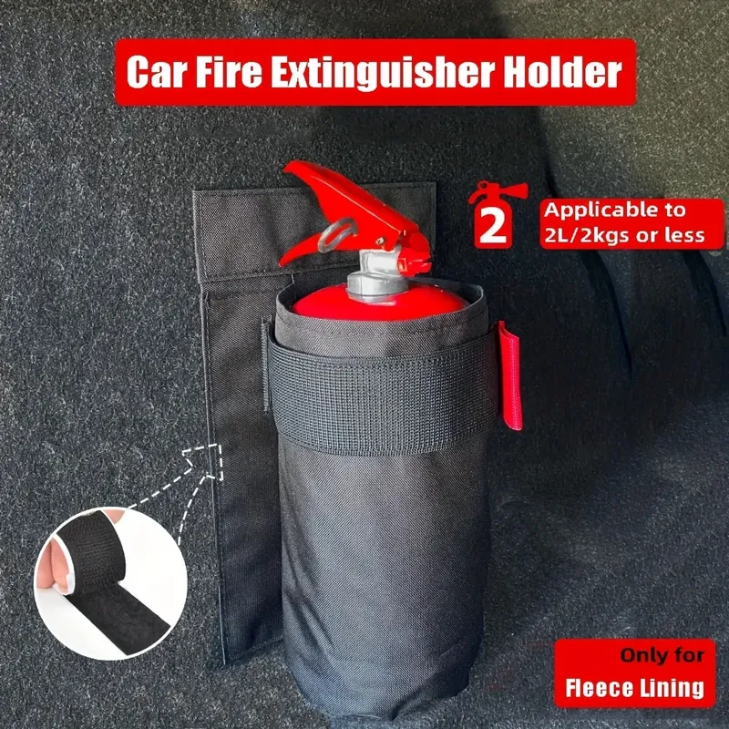 1 Stück Oxford-Stoff-Organizer für Auto-Feuerlöscher – robuste Kofferraum-Aufbewahrungstasche und Sitzlehnenhalter, zur Aufbewahrung von Feuerlöschern