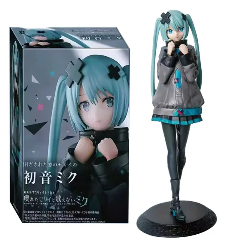 Neu Auf Lager Hatsune Miku In A World Mit Geschlossenen Fenstern Sammeln Anime Action Kwaii Miku Figuren Modell Spielzeug Weihnachten Geschenke