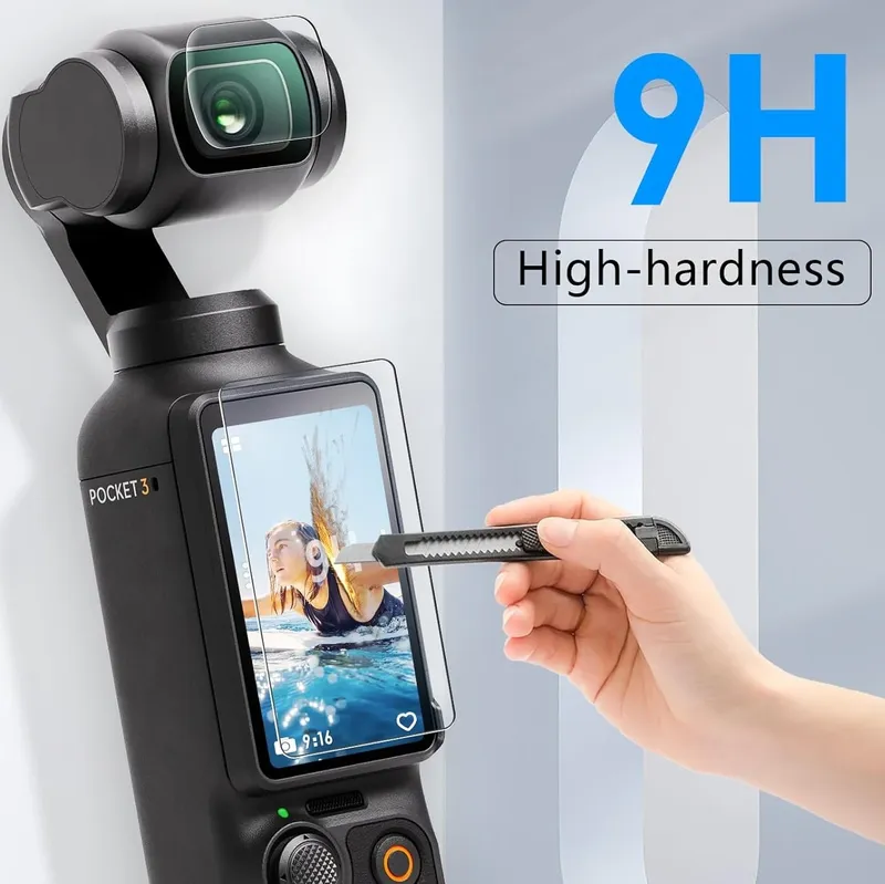 Gehärtete Glaslinsen-Schutzfolie für DJI OSMO Pocket 3 Kratzfeste Abdeckung Action-Kamera-Zubehör
