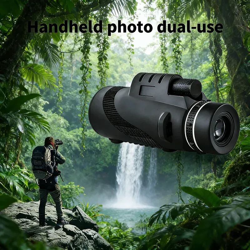80x100 Tragbares Zoom HD Monokular-Teleskop Langstrecken-Mini-Leistungsstarkes Teleskop für Jagd Sport Camping Wandern Outdoor