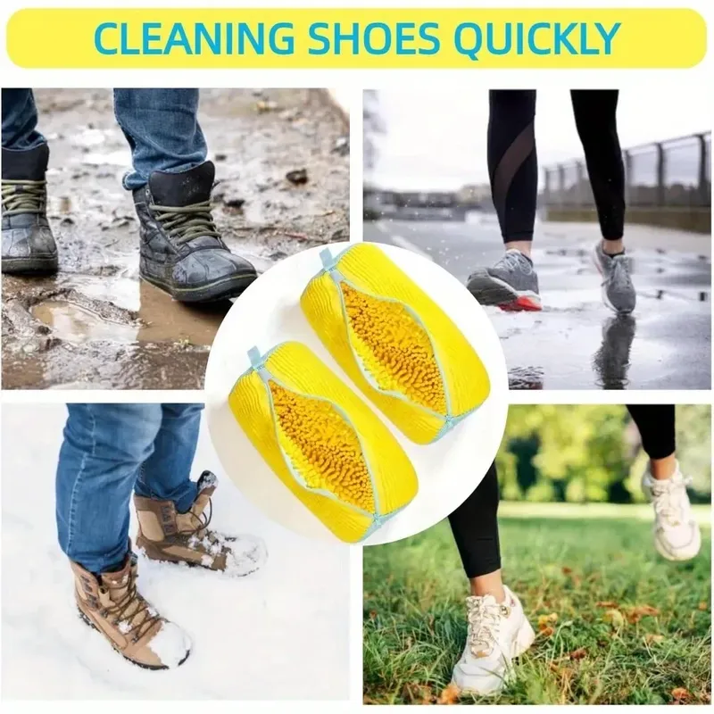 Robuste Schuhwaschmaschinen-Tasche oder -Bürste für alle Schuhtypen, ideal für Sneaker und Freizeitschuhe, Wäschesack.