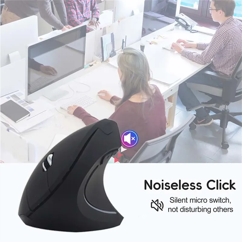 Ergonomische Drahtlose Trocken Batterie Maus 2,4G Rechte Hand Maus Entfernung Übertragung Gaming Maus Für Huawei Xiaomi Notebook Macbook