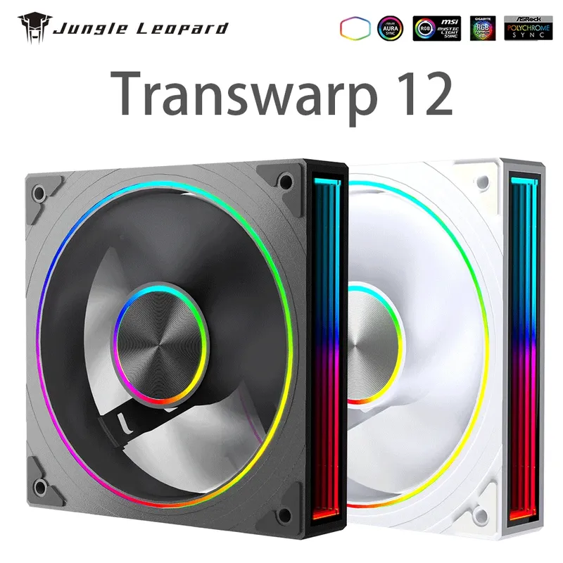 Jungle Leopard Transwarp 12-Sterne-Ring 120 ARGB Gehäuselüfter 12 cm Lüfter Göttliches Licht Synchrone 5V3Pin runde Lichtleiste