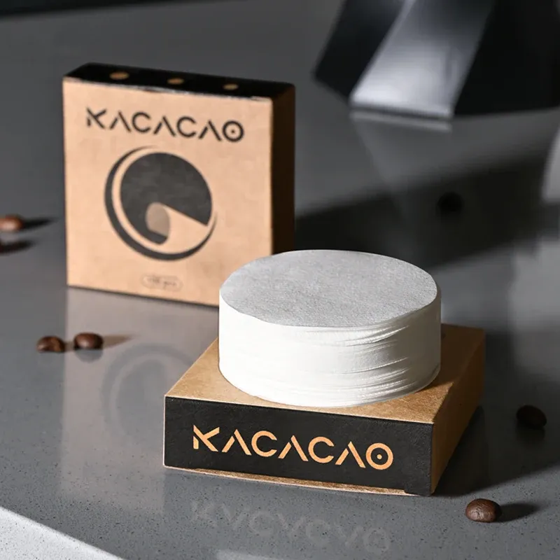 KACACAO Einweg-Kaffeefilterpapier für 51/53/58 mm Espressomaschine, 100 Stück Espressopapierfilter, Heimküchenzubehör