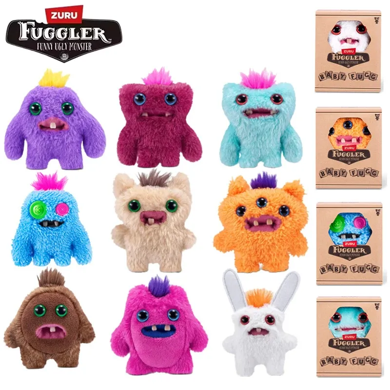Original Fuggler Baby Fugg Serie 4. Generation Mini Weiche Plüschpuppe Zähne Monster Hässliches süßes lustiges Spielzeug Kinder Weihnachtsgeschenk