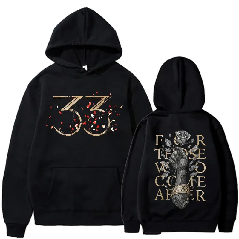 Game Clair Obscur Expedition 33 for Those Who Come After Hoodies Herrenbekleidung Lässige Kapuzenpullover mit langen Ärmeln Streetwear