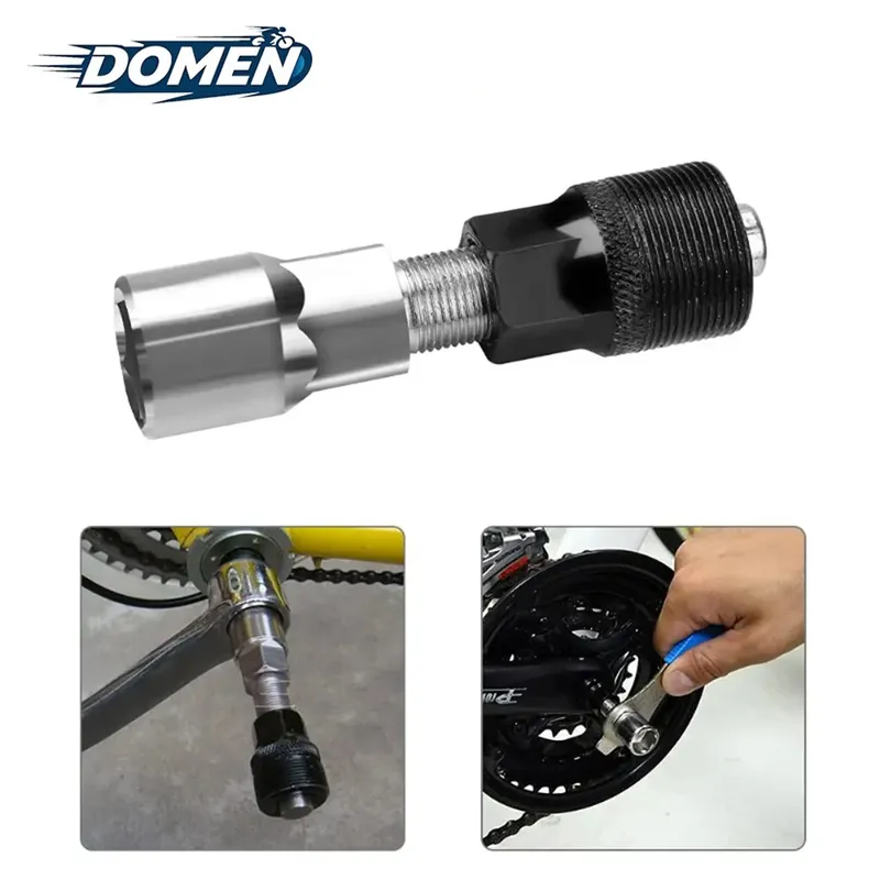 DOMEN Fahrradkurbel-Reparaturwerkzeug, Tretlager-Abzieher, Schraubenschlüssel, Kurbelabzieher, Pedal-Entferner, Fahrradreparaturwerkzeug
