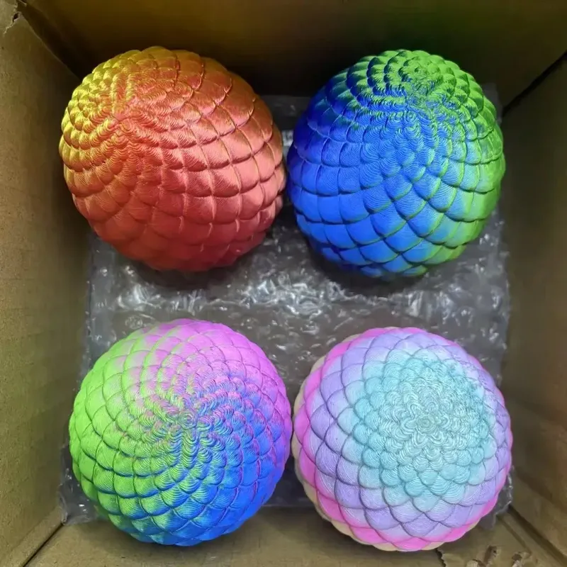4 Stück/Set 3D-gedruckte Schlangen-Überraschungsei-Dekoration, flexible Gelenke, das beste Geschenk für 3D-Druck-Enthusiasten