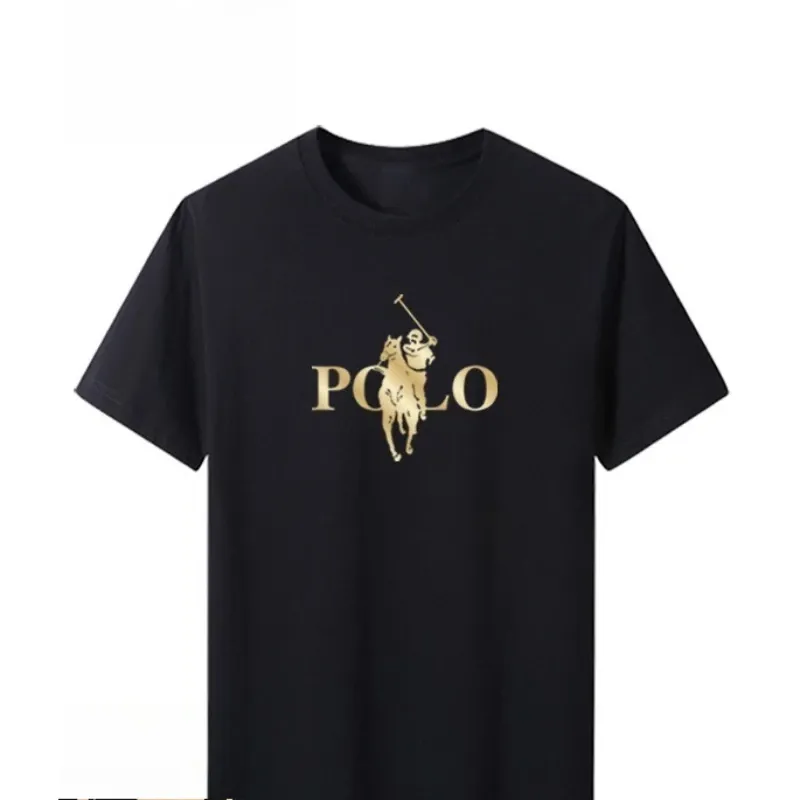 Sommer Trendige Marken-Herrenkleidung Business Casual Kurzarm-T-Shirt Passform und Vielseitigkeit Rundhals-Oberteil Atmungsaktives T-Shirt