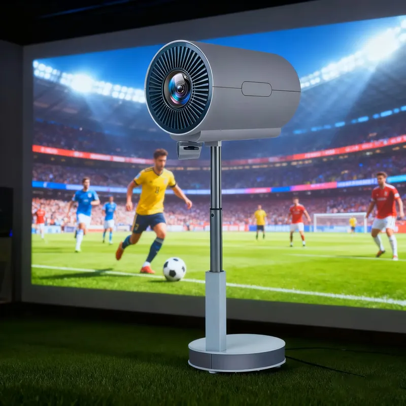 2026 NEUER Android 13.0 Mini-Projektor 4K mit nativer 1080P 500 ANSI Elektrischer Fokus Heimprojektor mit Standfuß