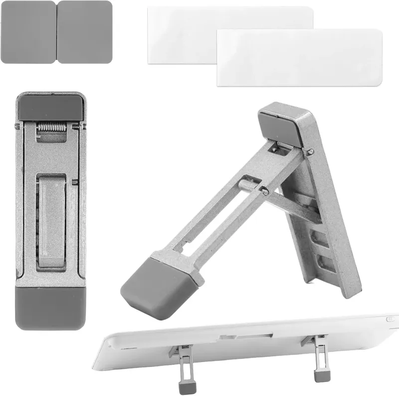 2 Stück faltbarer Tastaturständer für den Schreibtisch, verstellbare Neigung und tragbare Mini-Laptop-Füße, ergonomischer Computer-Tastaturlift