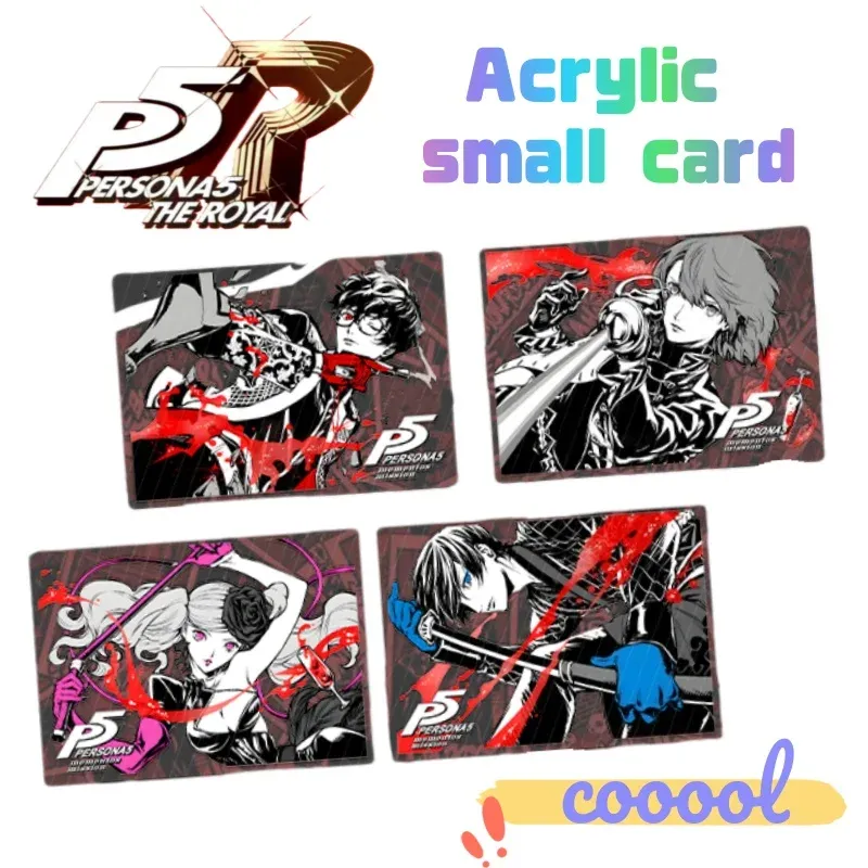 Neue Persona Ren Amamiya Makoto Niijima Futaba Sakura Haru Okumura Kreative Acryl-HD-Karten Geburtstagsgeschenk für Jungen und Mädchen