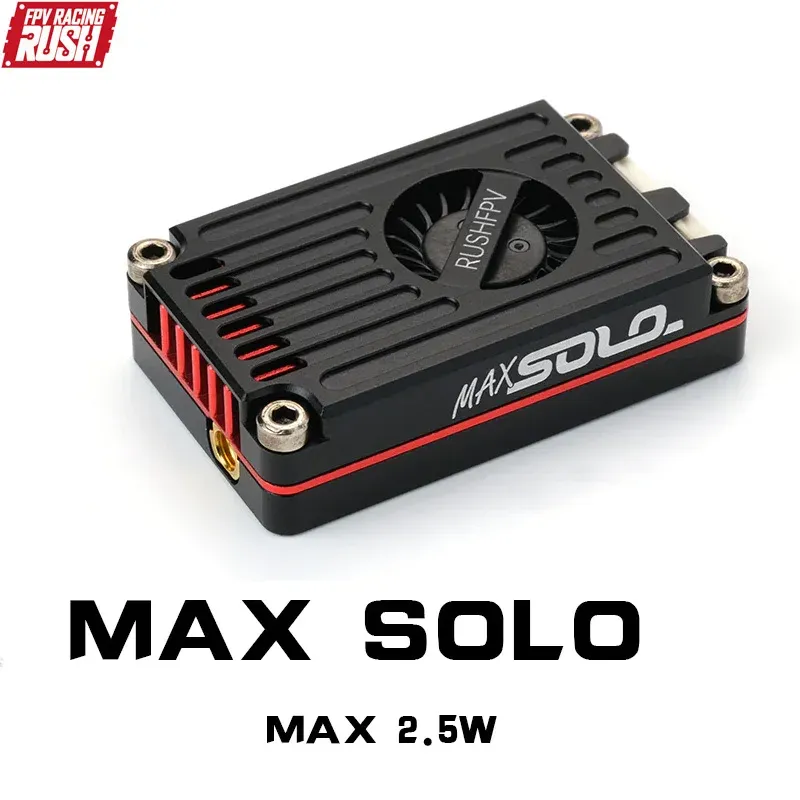 RUSHFPV TANK MAX SOLO 5,8GHz 2,5W Hochleistungs-48CH-VTX-Videosender mit CNC-Gehäuse für RC FPV Langstrecken-Starrflügler-Drohnen